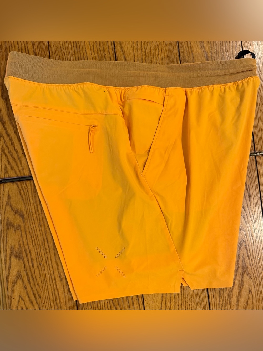 Ten Thousand Set Short, lined, peach/orange color, XXL, inseam 6.5 inches